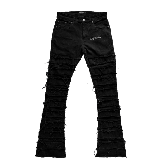 * “Fuck Industry Denim” Distressed Jeans*