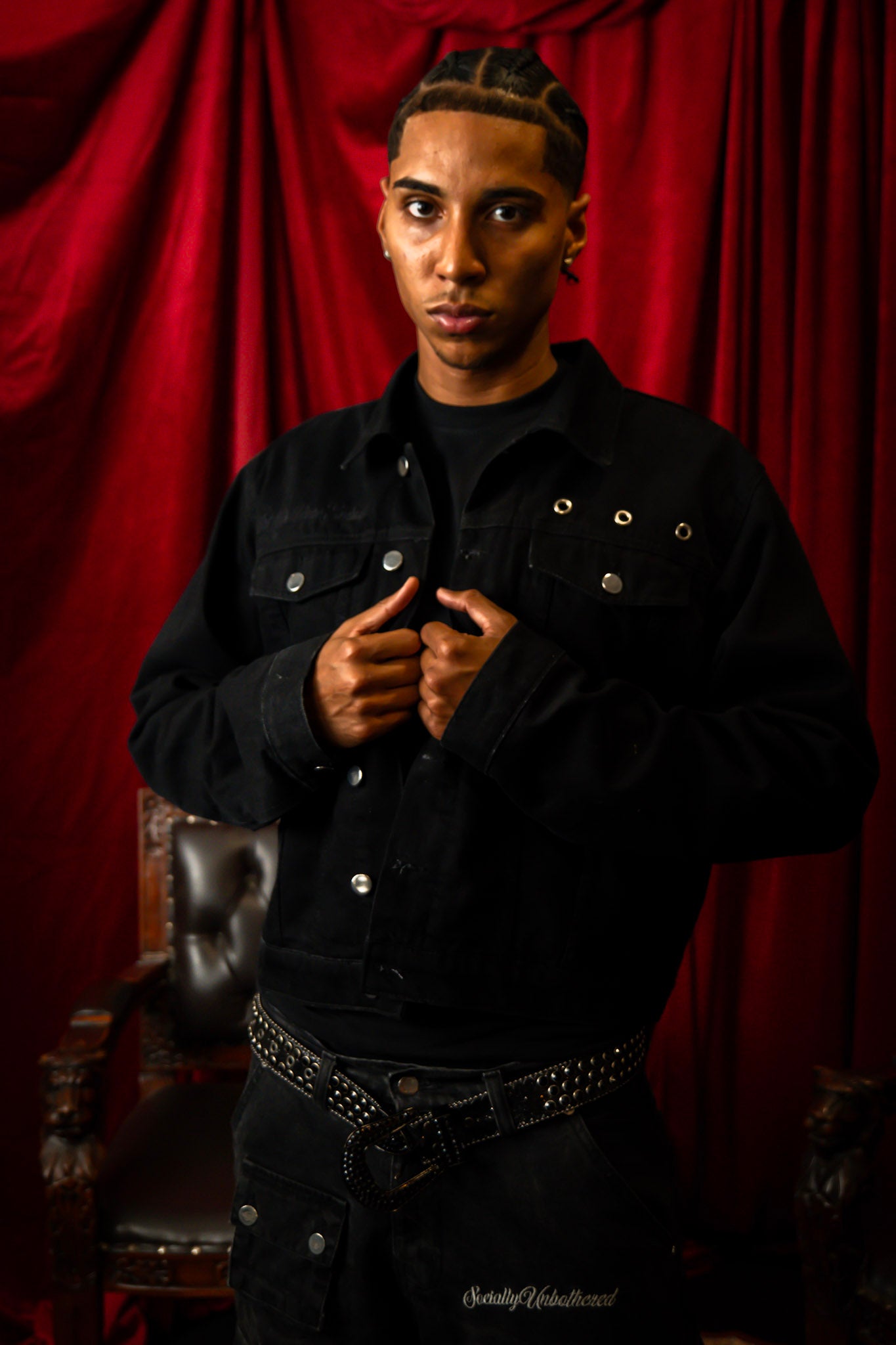 (CRIMSON) VEIL: DENIM JACKET